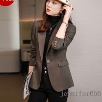 COD DSFGERRTYTRRE [blazer/In] Brown suit Jacket Women 2022 New Style Professional Classy Casual