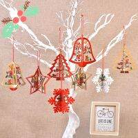 【CC】❃  Ornaments Paintings Hollow Pendant Xmas Hanging Decoration New Year