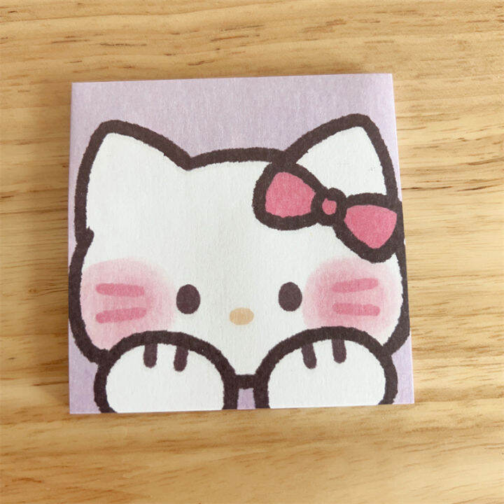 sanrio-kuromi-hellokitty-cinnamon-pochacco-sticky-note-cute-post-it-notes-cartoon-cute-post-it-notes-message-notes