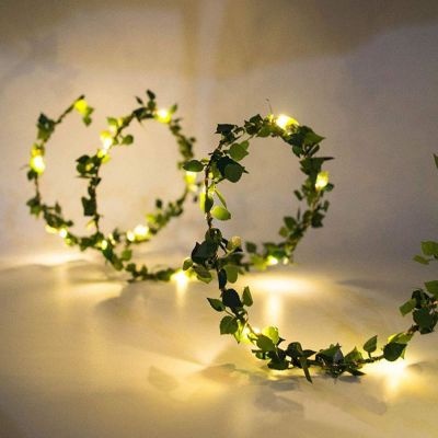 [Ready Stock] 3m 2m Rose Flower leaves garland usb fairy light led copper wire battery operated string lights for wedding christmas home party decoration
