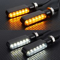 Motorcycle Led Turn Signal Light with DRL Daytime Running Lights Indicator Blinker 12V Emark Approval Flasher Moto Accessories