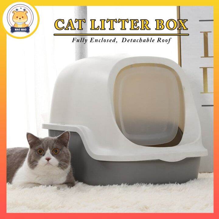 ♫Good Quality Cat Toilet Fully Enclosed Odorless Cat Litter Box with