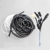 Spiral Cable Wrap Protector Spiral Wire Wrap Cord Tube PC Management for Computer Wire Organizer Sleeve Hose RoHS Cable Management