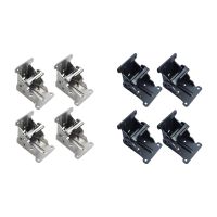 4 Pieces Folding Hinges 90 Degree Fittings Metal Accessories Hardware Locking Hinges for Dining Table sofa bed Chair Furniture Door Hardware Locks