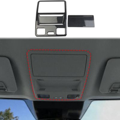 Interior Roof Reading Light Lamp Cover Trim Accessories Reading Light Cover for Ford Maverick 2022+ ABS Carbon Fiber