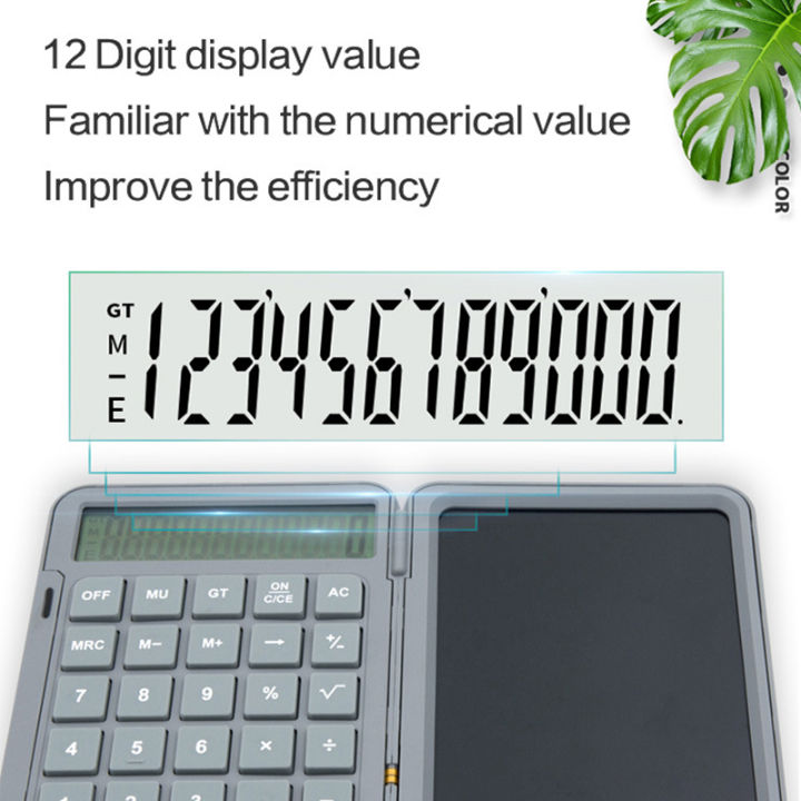 6-5-inch-calculator-lcd-writing-tablet-educational-toys-creative-set-reusable-coloring-learning-toys-paperless-with-rechargeable