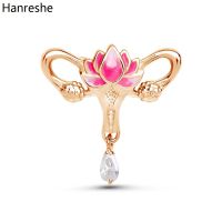 hot【DT】 Hanreshe Womans Womb Brooch Pins Gynecology of Uterus Lapel Badge for Gynecologist