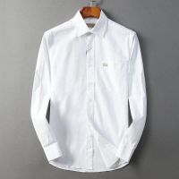 The Original Burberry High-end Mens Business Casual Long Sleeved Shirt In Europe Station Is Slim, British Style, Versatile and Pure Cotton Polo Shirt Shirt