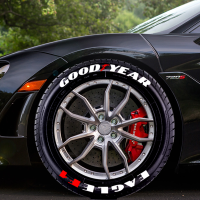 GOODYEAR ยางล้อรถสติกเกอร์ยางรถ3D F1นกอินทรีสำหรับ Toyota Honda BMW