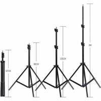 GenT ขาตั้ง2.1เมตร ขาตั้งเครื่องวัดอุณหภูมิ +ตัวล็อคมือถือ+วงไฟ LED 33 CM ปรับสี ปรับแสงได้ LED Selfie Ring Light USB