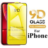 กระจกนิรภัย Full Tempered Glass for iPhone 12 13 11 Pro Max mini, 7 8 Xr X Xs Max 6 6S Plus Screen Protector on iPhone Protective Glass full coverage