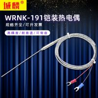 High efficiency Original K-type armored thermocouple E/J type probe probe-type thermal resistance WRNK-191 temperature sensor can be bent