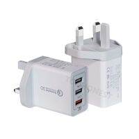 30 W Usb ชาร์จเร็ว Qc 3.0 9V ที่ชาร์จ Iphone ปลั๊กสำหรับชาร์จที่ชาร์จยูเค2a สำหรับ8 7 Us รวดเร็ว Eu โทรศัพท์