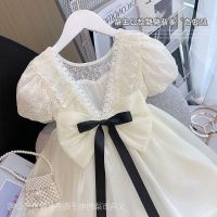 COD SDFGERGERTER Childrens Clothing 4 Girls Round Neck Hollow Lace Dresses 6 Ladies Fashion Korean Lace Princess Dresses 3-11 Years Old Girls Birthday Dresses Baptism