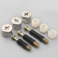 【LZ】liaogua23720xa 100sets  Furniture Connecting Fitting Bolt Screw 6Mm Male Thread 40mm Length