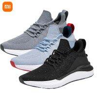 Xiaomi Mi Shoes 4 Men Running Sports Sneakers 4 Free Force Midsole Rubber Outsole Overall Mens Flying Woven Sneaker Size 39-46