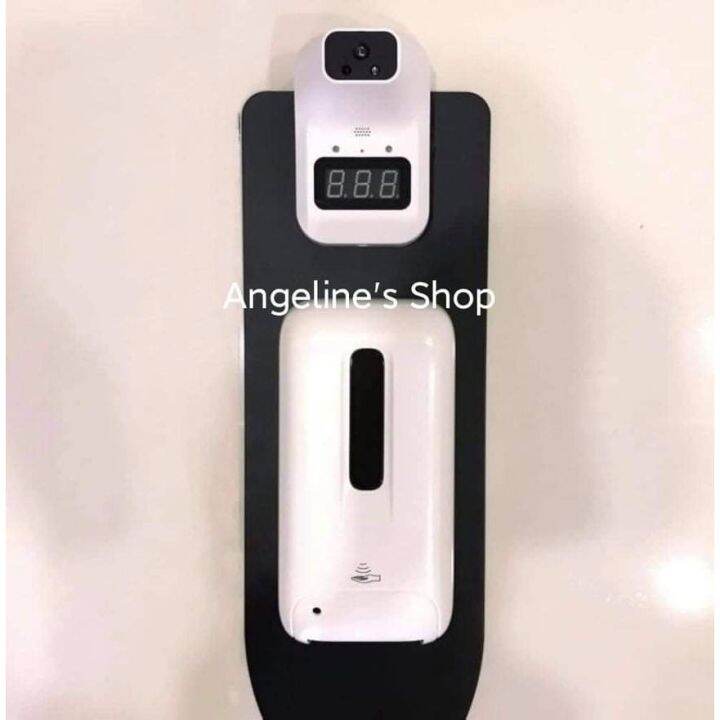 K3plus Thermal scanner with alcohol dispenser and heavy duty stand