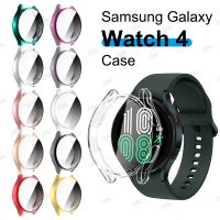 TPU Soft Protective Cover For Samsung Galaxy Watch 4 40mm 44mm Case Full Screen Protector Shell Bumper Plated Cases Watch4 Wires  Leads Adapters