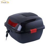 VEHICAR Motorcycle Luggage Tail Box ABS Scooter Motor Trunk for Half Helmet Organizer Case Electric Motorcycle Rear Box