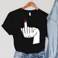 【CW】 Eff Nails T shirts Cartoon Hand Tshirts Print 90s Female Shirts Fashion Women 39;s Clothing