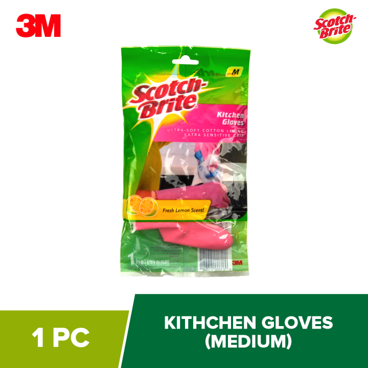 3M Scotch Brite Heavy Duty Kitchen Gloves Medium 1 Pair Lazada PH