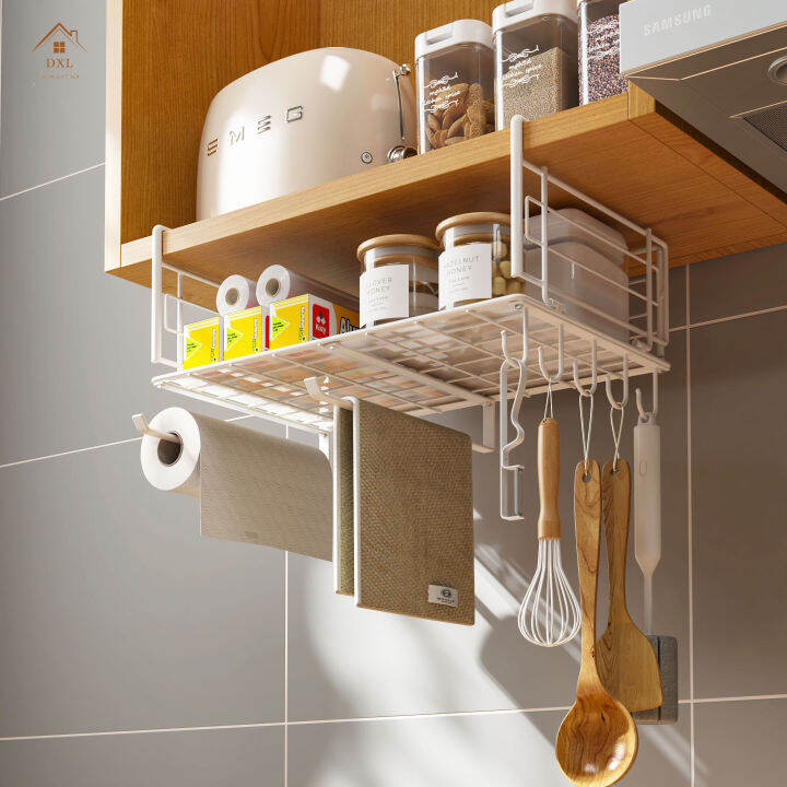 DXL Kitchen Hanging Basket Rack Under Rack Home Iron Bedroom