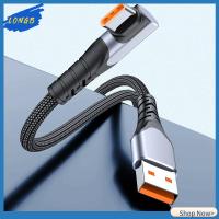 LONGB 90องศา สายชาร์จ USB C สายข้อมูล Pd 66W สาย USB C TO USB Type C ชาร์จเร็ว มุมขวา