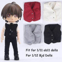 Xiu1New เสื้อผ้าน่ารักสำหรับ Ob11ตุ๊กตาเสื้อกั๊กท็อปส์สำหรับ112Bjd อุปกรณ์ตุ๊กตาชุดลำลองเสื้อสำหรับเด็กหญิงและเด็กชายของขวัญของเล่น5 Colc12-58