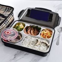Lunch box Student heat preservation lunch box Canteen lunch box Portable lunch box food box food 304 stainless steel lunch box