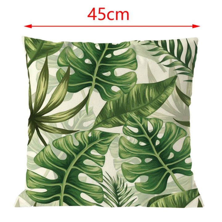 8pcs-plant-cushion-cover-tropic-tree-green-throw-pillow-cover-palm-leaf-decorative-pillows-flower-cushion-cover-45x45cm