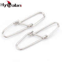 HYBOLAN 50pc Diamond double buckle pin ขั้วต่อตกปลาสแตนเลส Rolling Barrel หมุน Snap Solid แหวนเครื่องมืออุปกรณ์เสริม-SLPPP STORE