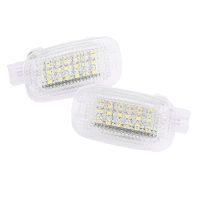 2x LEDสำหรับภายในรถยนต์มารยาทประตูแสงสำหรับMercedes Benz W204 W212 W221 C SLS GLK CLK SL GL ML