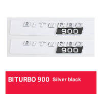 1คู่รถ ABS BITURBO 900เงินสีดำโลโก้ตราสัญลักษณ์ D Ecals สติ๊กเกอร์สำหรับ Benz BUS G คลาส G700 G800 G900 W461 W463