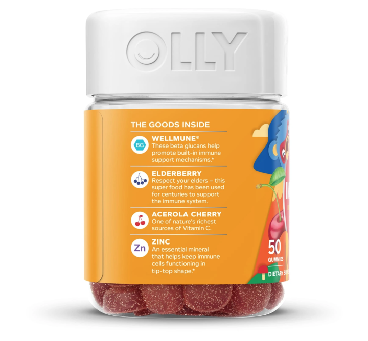 olly-gummy-kids-immunity-support-วิตามินเยลลี่-สำหรับเด็ก-2-ขวบ-100-นำเข้าจากอเมริกา-50เม็ด-วิตามินสำหรับเด็ก