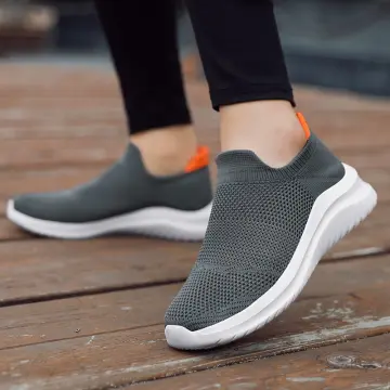 Size 36-45 New Men's Casual Sneaker Slip-on Women's Socks Shoes Breathable  Couple Running Shoes Lightweight Soft Tennis Footwear