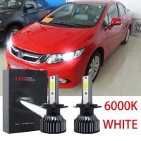 New หลอดไฟหน้ารถยนต์ LED 12V-24V 6000K สีขาว สําหรับ Honda Civic FB (11-16) Honda Civic FC (16-20) 2 ชิ้น