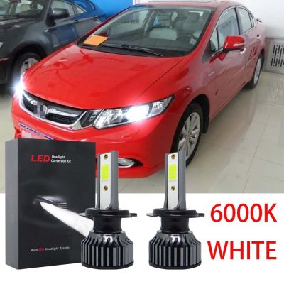New หลอดไฟหน้ารถยนต์ LED 12V-24V 6000K สีขาว สําหรับ Honda Civic FB (11-16) Honda Civic FC (16-20) 2 ชิ้น