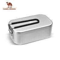 CAMELCROWN Outdoor Camping Picnic Box อาหารกลางวันอลูมิเนียมญี่ปุ่นแบบพกพา ทนต่ออุณหภูมิสูง