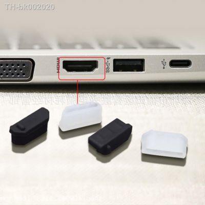 ☂◇ 10PCS HDMI-compatible Female Protective Cover Silica Gel Covers Dust Cap usb Dust Plug Computer Accessories Black White