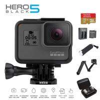 Gopro Hero 5 Black Extra Memory Sandisk extreme 32GB , ทุ่นลอยน้ำ , Battery and Dual Cahrger Kingma , Hero Waterproof Bag and OEM 3 Way