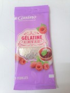 Túi 17g 9 lá LÁ GELATIN THỰC PHẨM France CSN Gelatine Leaf bph-hk