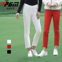 Golf Pants For Womens Autumn Spring High-Elastic Slim Sport Wear Cropped Trousers Ladies Ankle-Length Golf/Tennis Trouser