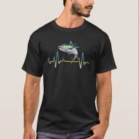 【HOT】 Cá Ngvây Xanh Nhğp Tim EKG,Dšánh Cá Lêc Quái Ngci Yêu shirt