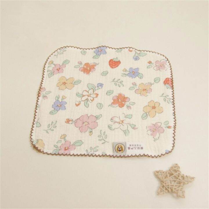 kindergarten-square-towel-cotton-burp-cloth-multi-use-wash-cloth-face-towel-high-absorb-feeding-bibs-kids-sweat-absorb-towel