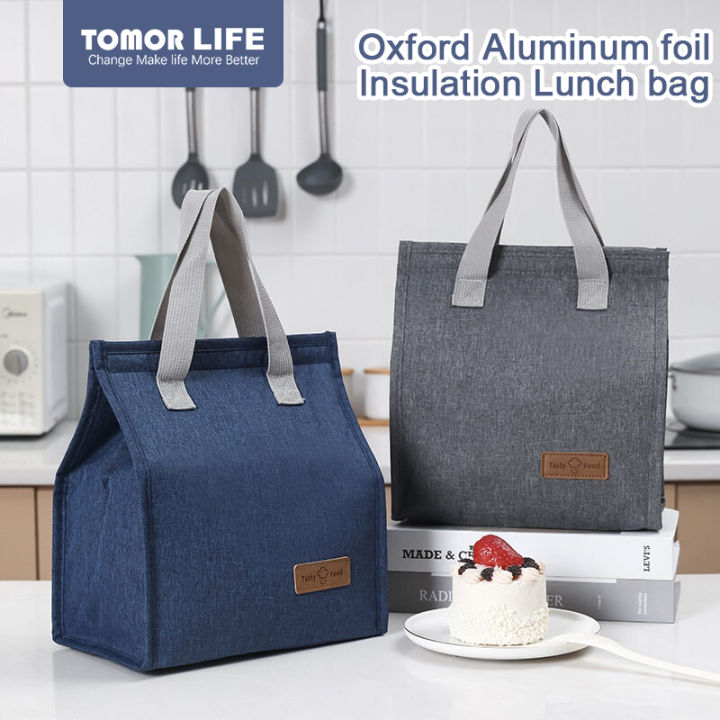 ถุงถุงปิกนิกอาหารกลางวันฉนวนกันความร้อนอลูมิเนียมฟอยล์-tomor-life-oxford