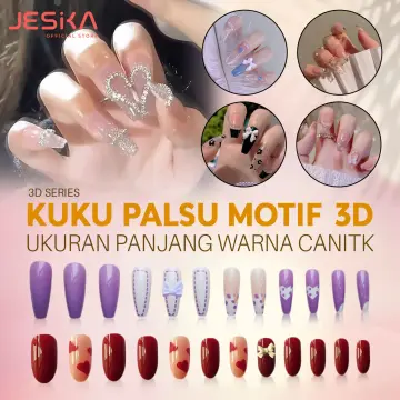 Jual MERCY Professional Nail Art 3D Kuku Palsu Branded Nails