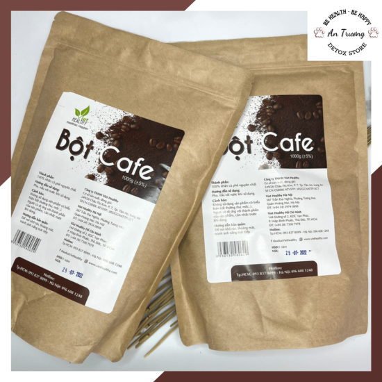 Bột cà phê nguyên chất enema viet healthy túi 1kg thải độc đại tràng - ảnh sản phẩm 5