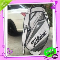 ส่งฟรี เก็บปลายทาง ถุงกอล์ฟ  titleist หนังpvc ส่งจากกรุงเทพ