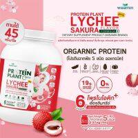 Protein Plant โปรตีนแพลนท์ สูตร 4 (รสลิ้นจี่ ซากุระ) ขนาด 5 ปอนด์ ปริมาณ 2.27kg./กระปุก โปรตีนพืช 5 ชนิด ออแกรนิก ปลอด GMO มีโพรไบโอติกส์ 6 สายพันธุ์