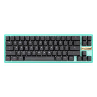 Taihao PBT ปุ่มกดยิงคู่สำหรับ Diy Gaming Mechanical Keyboard Backlit Caps Oem Profile Light Through Black